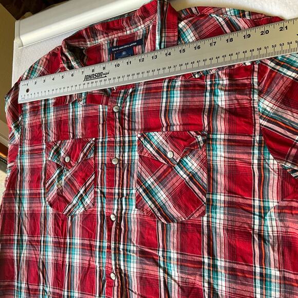 Old Navy Men’s Long Sleeve Button Down Shirt size 2XL,Red & Green,Christmas Vibe - Picture 2 of 7